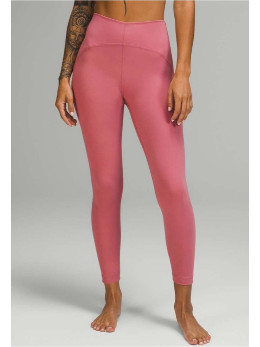High-Waist Rose Pink Active Leggings